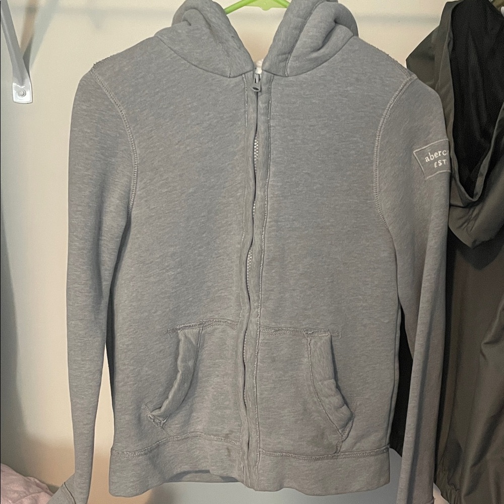Abercrombie & Fitch Kids Heather Gray Hoodie